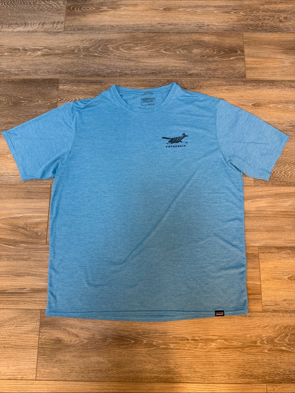Patagonia Blue Capilene Cool Crew Neck T-shirt
